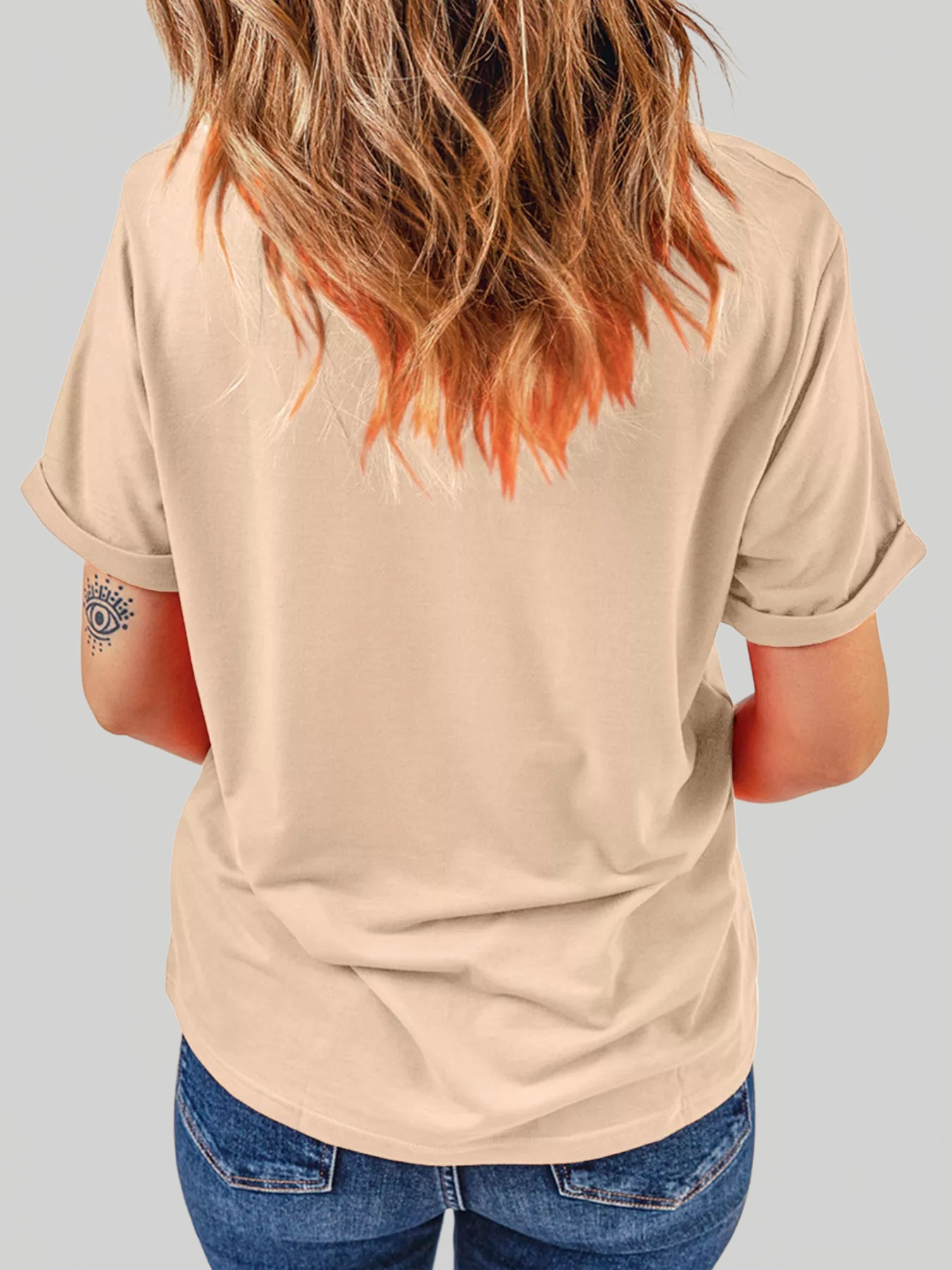 Women Halloween Bowknot Ghost Pumpkin Graphic T Shirt nicholesgifts