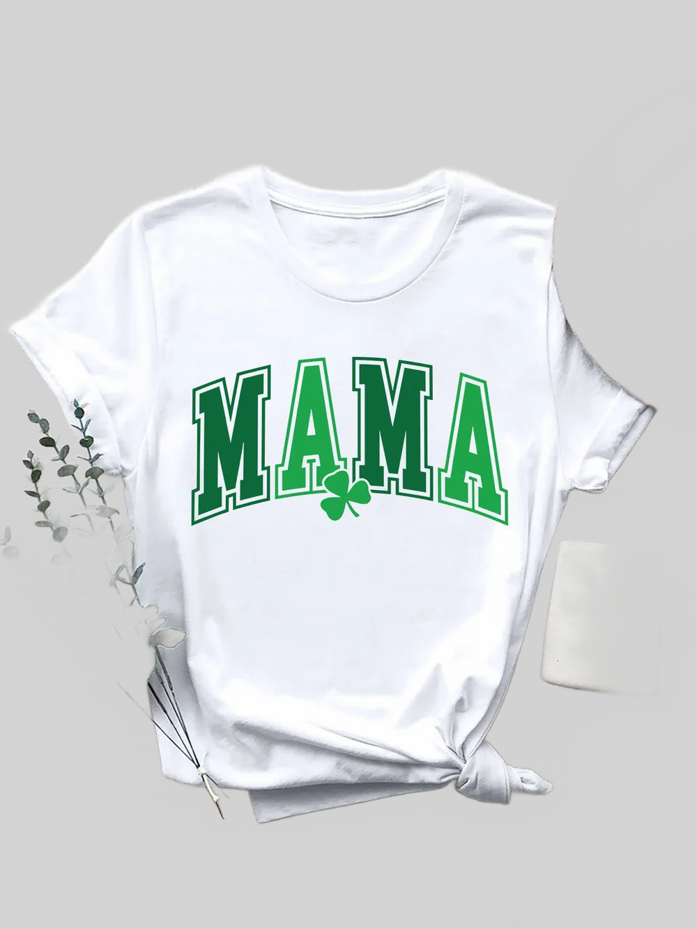 MAMA Round Neck Short Sleeve T-Shirt nicholesgifts
