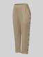 Women Full Size Side Decor Button Casual Wide Leg Pants Plus Size nicholesgifts