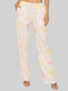 Women Printed Drawstring Straight Pants nicholesgifts