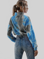 Women Ivy Lane Tie-Dye Quarter Zip Dropped Shoulder Sweatshirt nicholesgifts