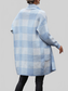 Plaid Dropped Shoulder Cardigan with Pocket nicholesgifts