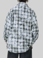 Men's Plus Size Plaid Button Up Long Sleeve Shirt nicholesgifts