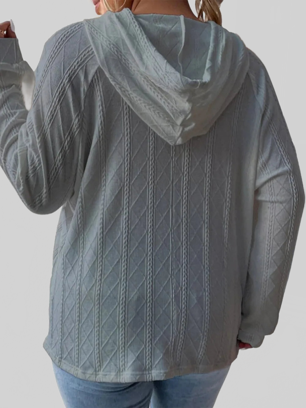 Full Size Drawstring Long Sleeve Hoodie NicholesGifts