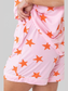 Star Print Short Sleeve Shirt and Shorts Set nicholesgifts