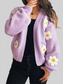 Flower Open Front Long Sleeve Cardigan nicholesgifts