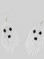Women Beaded Dangle Halloween Earrings nicholesgifts