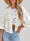 Button Up Long Sleeve Jacket nicholesgifts
