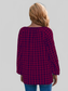 Ivy Lane Plaid Tie Neck Balloon Sleeve Blouse NicholesGifts