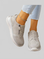 Round Toe Lace Up Sneakers nicholesgifts
