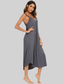 V-Neck Midi Lounge Dress nicholesgifts