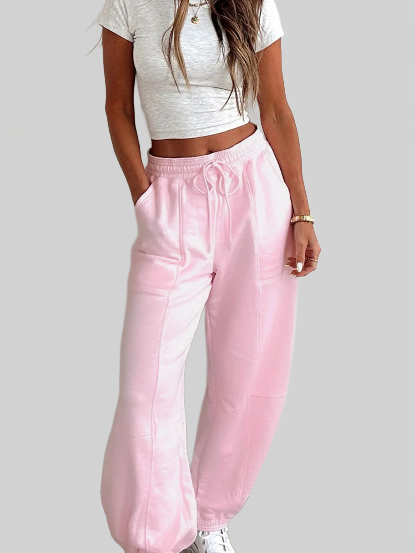 Women Casual Drawstring Sweatpants nicholesgifts