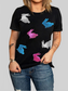 Plus Size Rabbit Round Neck Short Sleeve T-Shirt nicholesgifts
