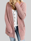 Rib-Knit Open Front Pocketed Cardigan nicholesgifts