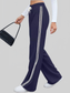 Women Side Striped Wide Leg Pants nicholesgifts