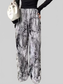Women Abstract Print Wide Leg Pants nicholesgifts