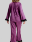 Silky Button Up Top and Pants Lounge Set nicholesgifts