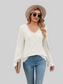 Lace Detail V-Neck Long Sleeve T-Shirt NicholesGifts
