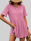 Women Round Neck Short Sleeve Blouse nicholesgifts