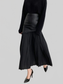 Patchwork Contrast Pleated Skirt nicholesgifts