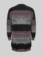 Women Striped Open Front Long Sleeve Cardigan with Pockets nicholesgifts
