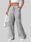 Women Striped Wide Leg Pants nicholesgifts