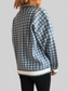 Women Houndstooth Pattern V-Neck Button-Up Cardigan Sweater NicholesGifts
