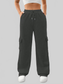 Women Relaxed Fit Pants with Drawstring Waist nicholesgifts