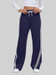 Women Side Striped Wide Leg Pants nicholesgifts