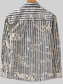 Men's Plus Size Striped Button Up Long Sleeve Shirt nicholesgifts