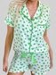 Lucky Clover Shirt and Shorts Lounge Set nicholesgifts