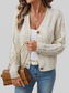 Cable Knit Button-Up Cardigan NicholesGifts