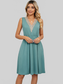 Pocketed V-Neck Wide Strap Dress nicholesgifts