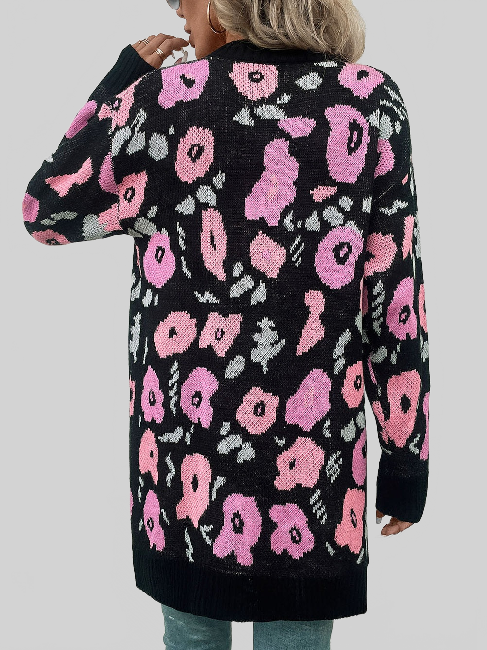 Women Perfee Open Front Longline Cardigan nicholesgifts