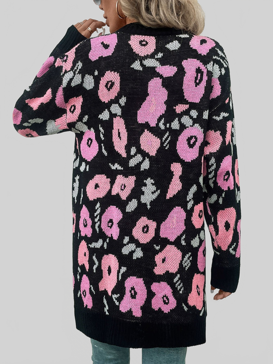 Women Perfee Open Front Longline Cardigan nicholesgifts