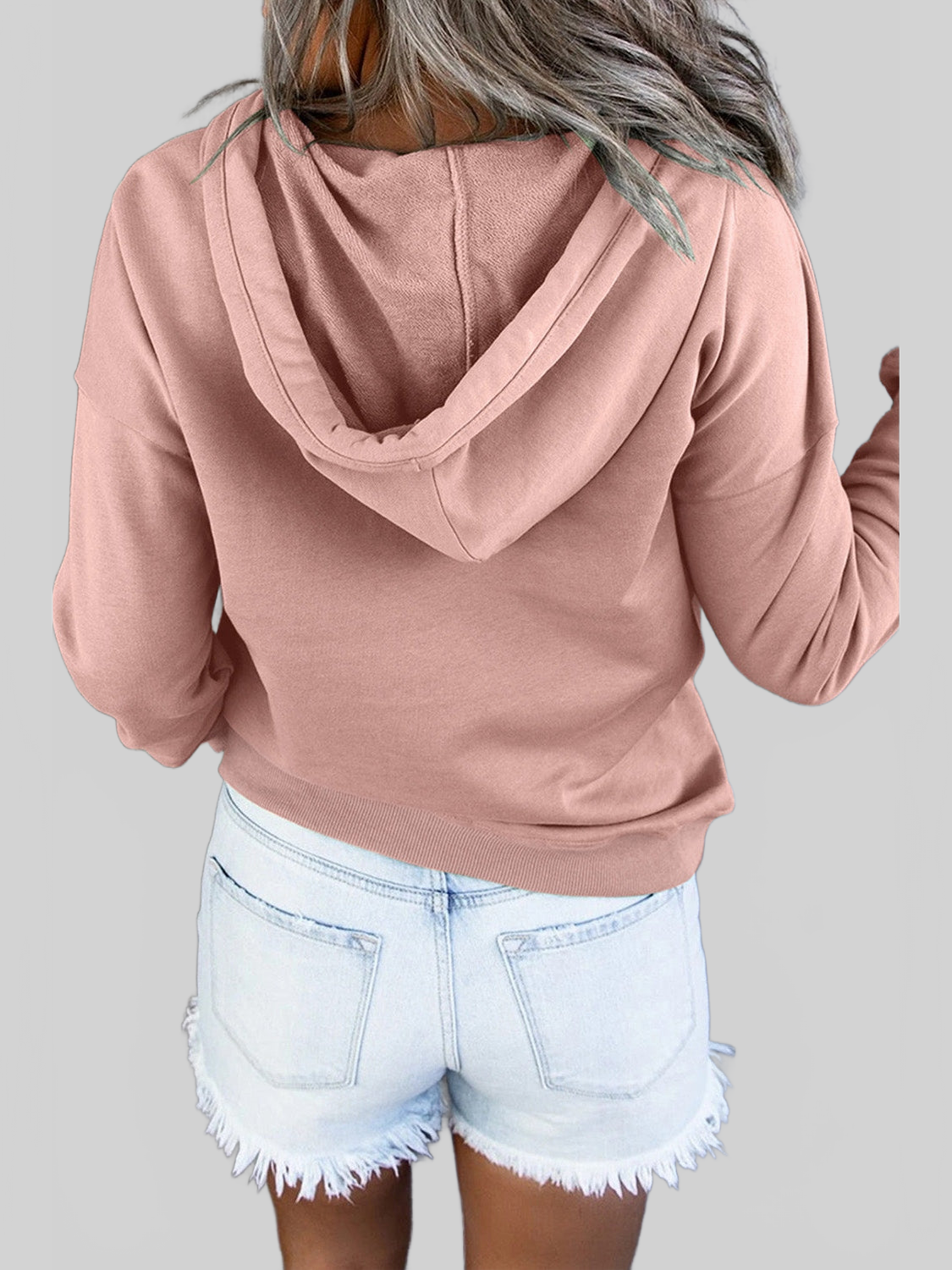NicholesGifts Women Dropped Shoulder Long Sleeve Hoodie with Pocket NicholesGifts