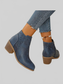 Point Toe Block Heels Boots nicholesgifts