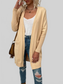 Open Front Long Sleeve Cardigan with Pockets nicholesgifts