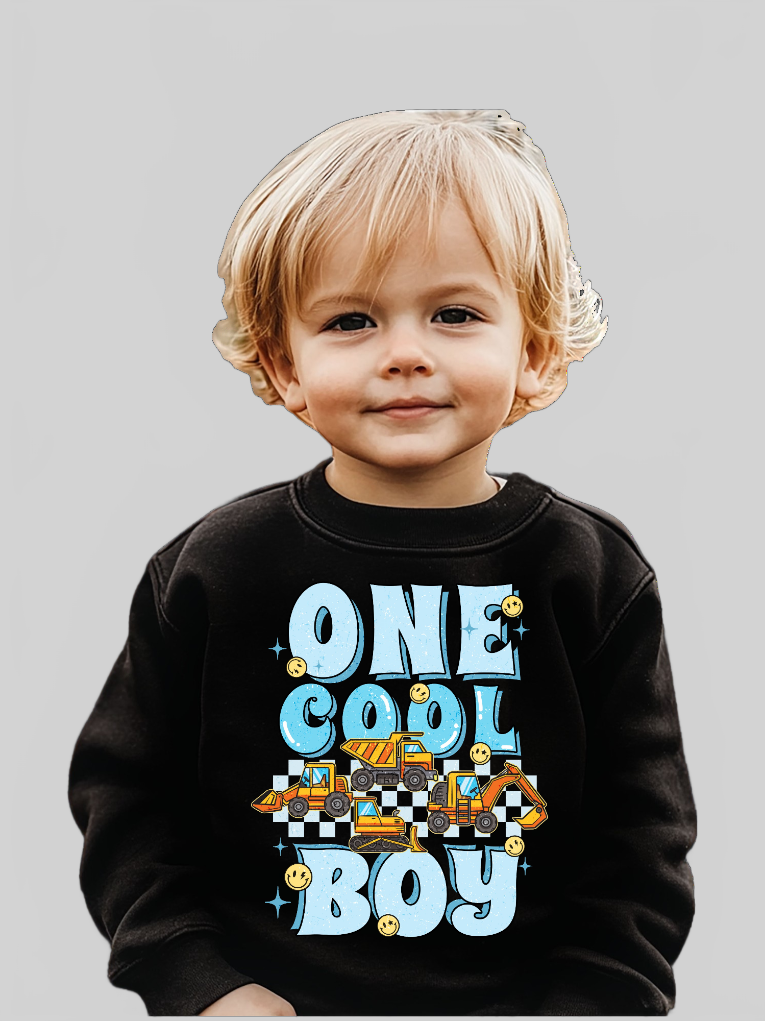Toddler Boys One Cool Boy Long Sleeve Crewneck Sweatshirt NicholesGifts