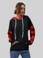 Plaid Drawstring Dropped Shoulder Hoodie NicholesGifts