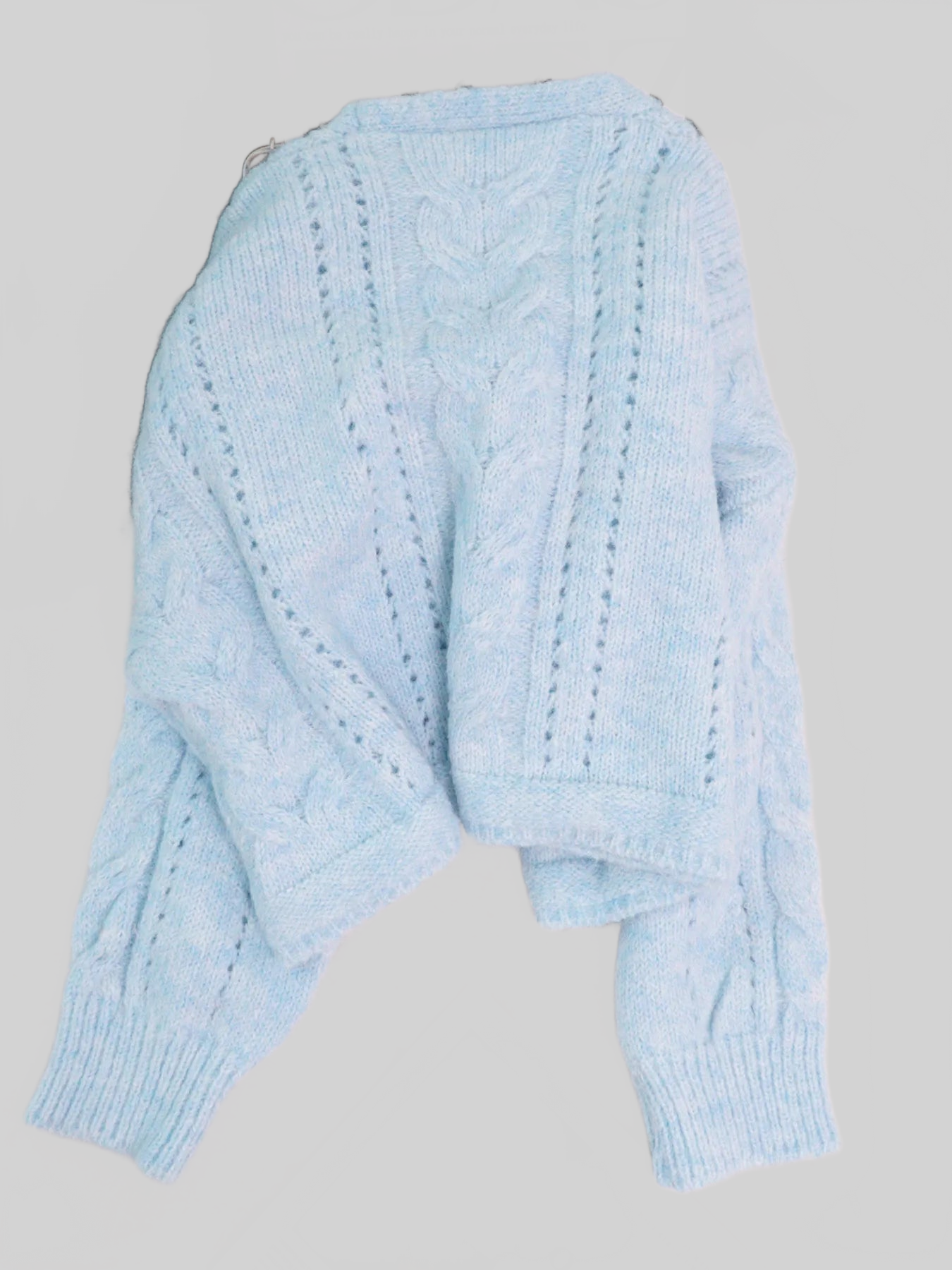 Cable Knit Button-Up Cardigan nicholesgifts