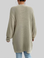 Open Front Dropped Shoulder Slit Cardigan nicholesgifts