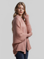Dolman Sleeve Open Front Ribbed Trim Longline Cardigan nicholesgifts