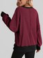 Exposed Seam Striped Contrast Sweatshirt nicholesgifts