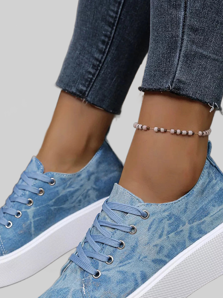 Women Round Toe Platform Sneakers nicholesgifts