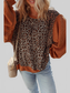 Leopard Print Long Sleeve Sweatshirt nicholesgifts