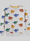 Toddler Boys Dinosaur Print Crew Neck Sweatshirt nicholesgifts