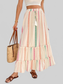 Frill Printed Maxi Skirt nicholesgifts