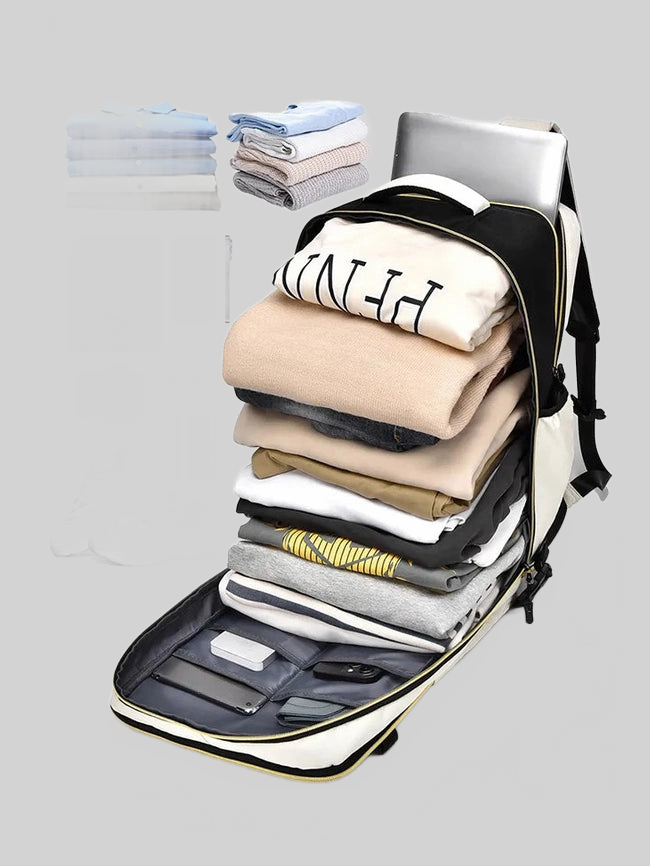 Color Block Multi-Pockets Backpack Bag nicholesgifts