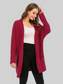 Angel Wings Pocketed Open Front Long Sleeve Cardigan nicholesgifts